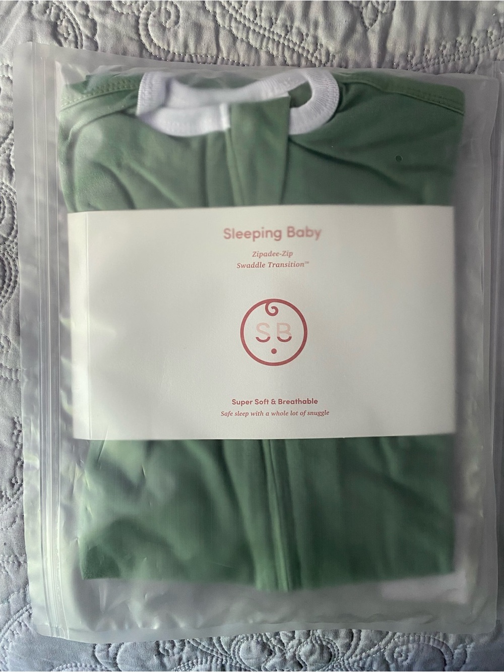Zipadee-Zip Transition Swaddle 6-12 mo (18-26lbs) in Sage Green